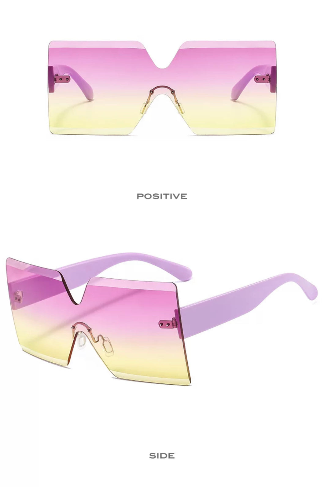 Stand out Sunglasses- Purple/Yellow